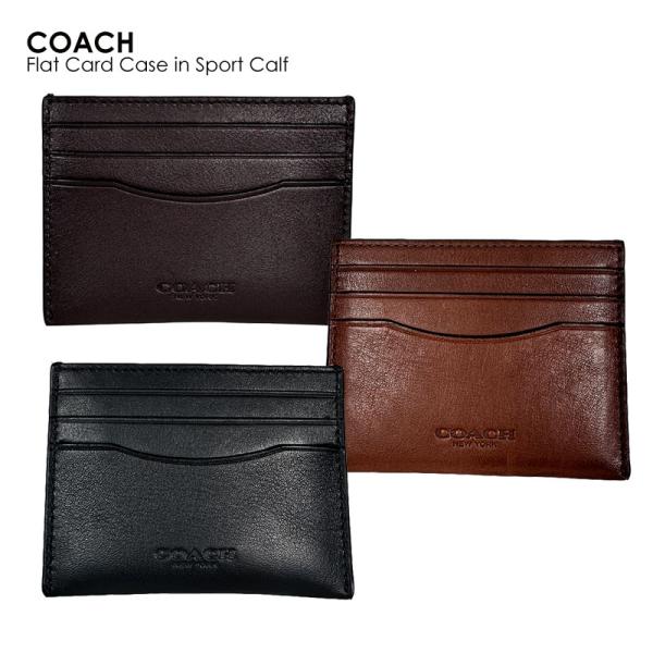 COACH コーチ Flat Card Case in Sport Calf カード ケース 934...