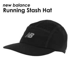ニューバランス Running Stash Hat ブラック キャップ メンズ ランニングキャップ メッシュ ポケット付き 速乾  ハンズフリー ギフト｜the-importshop