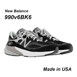 ニューバランス NEW BALANCE Made in USA 990 v6 BK6 ワイズDスニーカー レディース ブラック 黒 プレゼント くつ おしゃれ ローカット 母の日 ギフト｜the-importshop