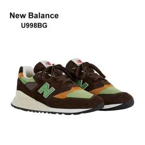 ニューバランス U998BG Made in USA 998 Brown green ハイテクスニーカー NB ハイスペック ランニングシューズ ローカット おしゃれ プレゼント ギフト｜the-importshop