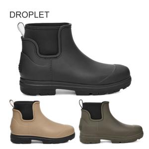 アグ レディース レインブーツ ラバーブーツ ウィメンズ ドロップレット ブラック カーキ グレー UGG W DROPLET 1130831 シューズ 長靴 ショート丈 保温 防寒｜THE IMPORT SHOP