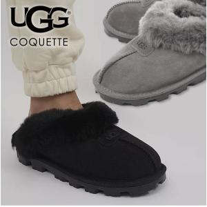 UGG アグ コケット スリッポン サンダル プラットフォーム  5125 COQUETTE ムートン シープスキン ファー 防寒 定番 フラット スエード ギフト｜the-importshop