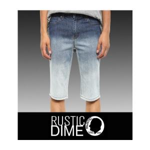 Rustic Dime ラスティック ダイム デニム メンズ ショートパンツ ハーフ SS650 SLIM FIT SHORTS OMBRE WASH 父の日 ギフト｜the-importshop