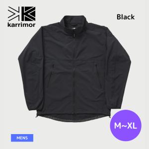 Karrimor カリマー ウィンドシェル Softshell Zip-up ソフトシェル ジップアップ Black スタンドカラー｜The land ランド アウトドアショップ