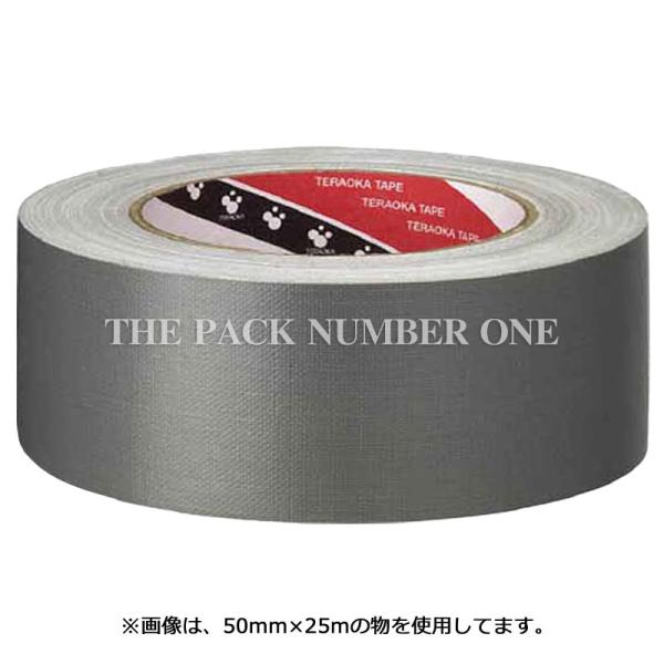 寺岡 オリーブテープ NO.145 灰（100mm×25m）（1巻） 布粘着テープ