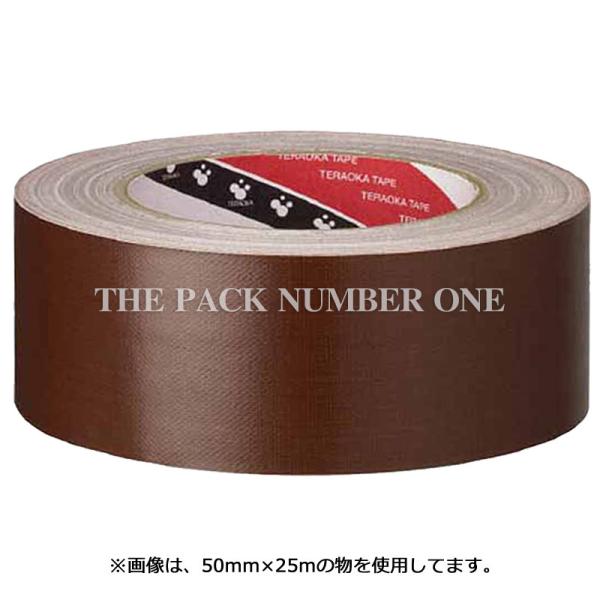 寺岡 オリーブテープ NO.145 茶（25mm×25m）（60巻） 布粘着テープ