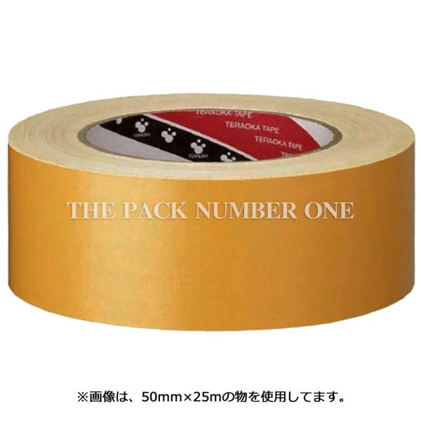 寺岡 オリーブテープ NO.145 オレンジ（25mm×25m）（60巻） 布粘着テープ