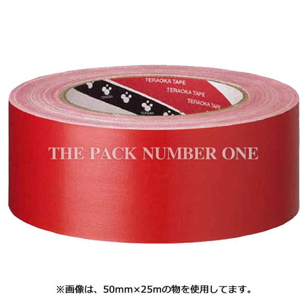 寺岡 オリーブテープ NO.145 赤（25mm×25m）（60巻） 布粘着テープ