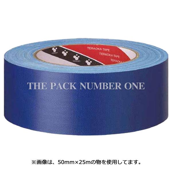 寺岡 オリーブテープ NO.145 青（38mm×25m）（48巻） 布粘着テープ