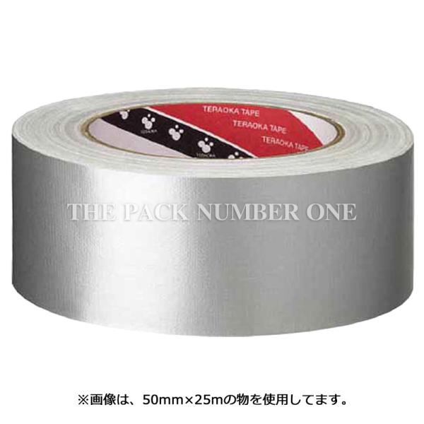 寺岡 オリーブテープ NO.145 シルバー（50mm×25m）（30巻） 布粘着テープ