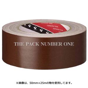 寺岡 オリーブテープ NO.145 茶（60mm×25m）（30巻） 布粘着テープ｜the-pack-number-one
