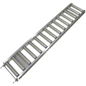 美品 幅36.5cm×長3m アルミローラーコンベア 直接引取 長野 OKURA