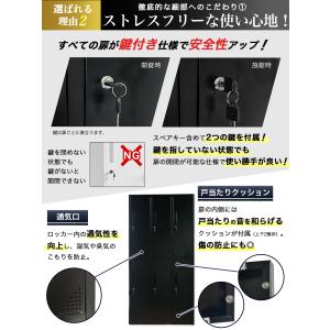 【最適設計】 ロッカー 6人用 スチールロッカ...の詳細画像4