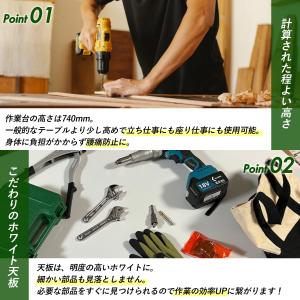 作業台 ワークテーブル 折りたたみ 180cm...の詳細画像5