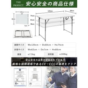 作業台 ワークテーブル 折りたたみ 120cm...の詳細画像3