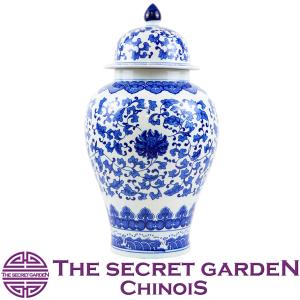 THE-SECRET-GARDEN Blue & White シノワズリ ジンジャージャー ポット