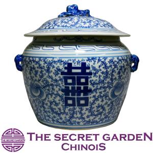 THE-SECRET-GARDEN Blue & White シノワズリ ジンジャージャー