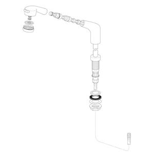 KVK KVK正規取扱店 HC186DW-U11純正品 送料無料 洗髪水栓用シャワー