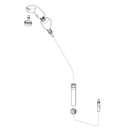 KVK正規取扱店　HC583N純正品　送料無料　洗髪水栓ホルダー組　壁付タイプ　　FA547T10等...
