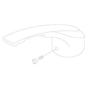 KVK正規取扱店　KP1023B/800純正品　送料無料　操作レバーハンドル　FA571　FB273等用　旧ＭＹＭ　キッチン水栓用　水栓金具　補修部品　