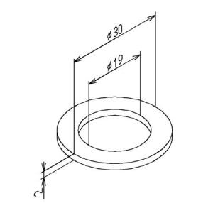 TOTO正規取扱店　TH91558R純正品　1個　メール便送料無料　手洗器用水栓 　パッキン