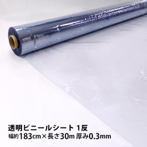 透明ビニールシート (幅183cm×長さ30m 0.3mm厚 )1反 アキレス