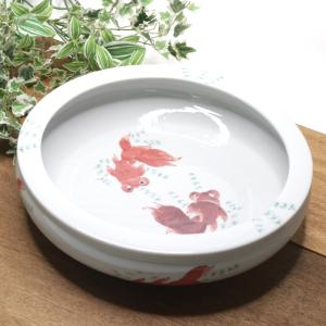水鉢 陶器製 睡蓮鉢 プランター 平魚缶 鉢 プランター