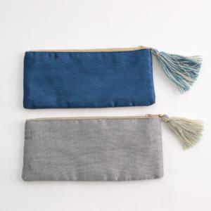ポーチ かわいい ビーズ 刺繍 2カラー 横長...の詳細画像3