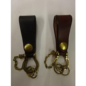 インセプション INCEPTION UKサドルレザー Shackle キー ホルダー（ブラス）　　I...