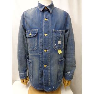 シュガーケーン　11oz.エイジング ワークコート　11oz. BLUE DENIM WORK COAT AGED MODEL　SC15708　検索：SUGAR CANE　セルビッジデニム生地　パッカリング