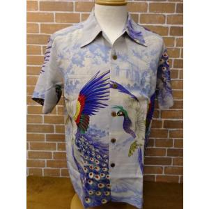 サンサーフ SUNSURF アロハシャツ　SPECIAL EDITION "PEACOCK" SS38421-125 ブルー｜the-whites-wolf