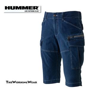 ハーフパンツ 作業服 作業着 春夏用 357-1 HUMMER 涼感ハーフカーゴ ハマー 綿 S M L LL 3L 4L 5L 6L