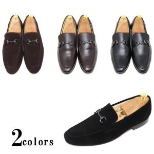 本革 メンズ スエード タッセル ローファー スリッポン イタリアン