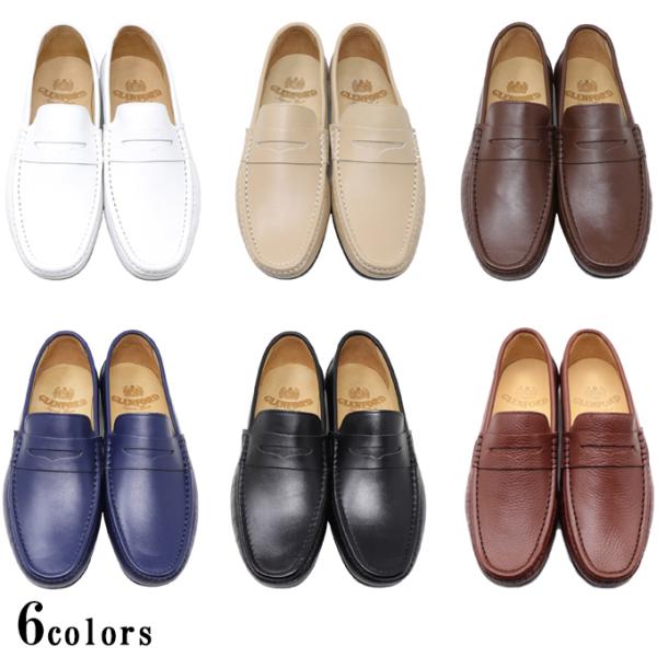 本革 メンズ スムース ローファー スリッポンハンドメイド マッケイ製法 手作り靴 メンズ カジュア...