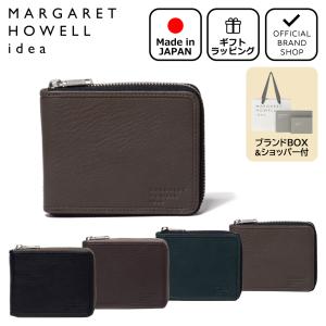 【正規販売店】MARGARET HOWELL idea バウンドエッジ ラウンドファスナー折り財布 ［マーガレット・ハウエル アイデア］ メンズ 折財布｜thebagmania