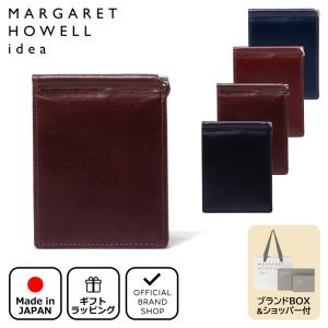 【正規販売店】MARGARET HOWELL idea エージングエフェクト 札ばさみ型折り財布 ［マーガレット・ハウエル アイデア］ メンズ レザー｜thebagmania