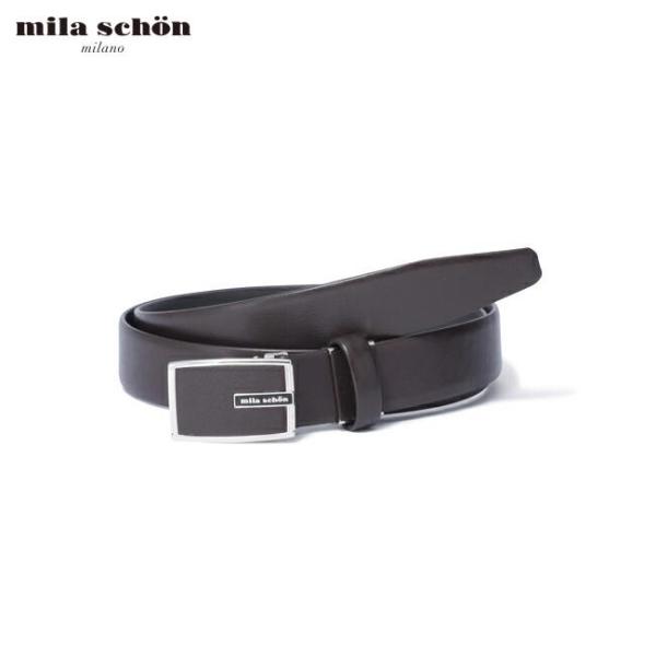 【正規販売店】mila schon スムースレザーベルト（MSMB4170） ［ミラ・ショーン］ メ...
