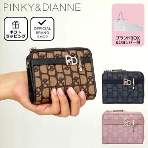 【正規販売店】PINKY&DIANNE パドロック L字ファスナー折り財布 ［ピンキー＆ダイアン］ レディース 折財布 二つ折り ミニ コンパクト