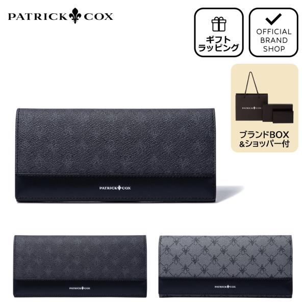 【正規販売店】PATRICK COX プレイドキングス ファスナー付き長財布 ［パトリック・コックス...