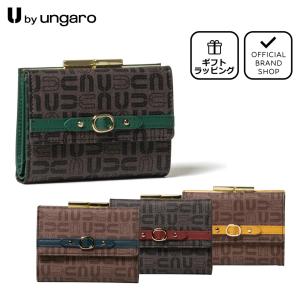 【正規販売店】U by ungaro リール 口金折り財布 ［ユーバイ ウンガロ］ レディース 折財布 三つ折り がま口 コンパクト モノグラム｜thebagmania