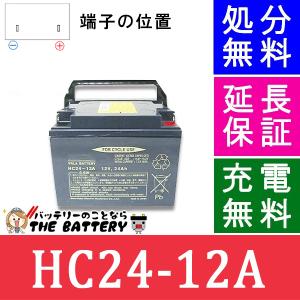 HC24-12A 電動車椅子 バッテリー 日立 後継品 サイクルバッテリー 互換 SC24-12 SER24-12｜thebattery