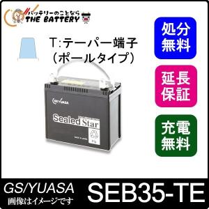 SEB35 TE ポールタイプ テーパー端子 サイクルバッテリー 蓄電池 自家発電 GS YUASA ユアサ｜thebattery