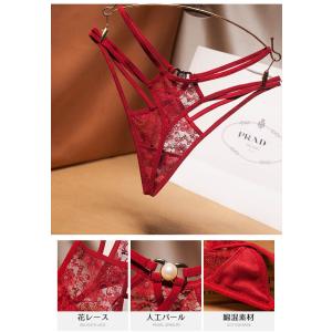 Tバック ショーツ レディース セクシー 総レ...の詳細画像2