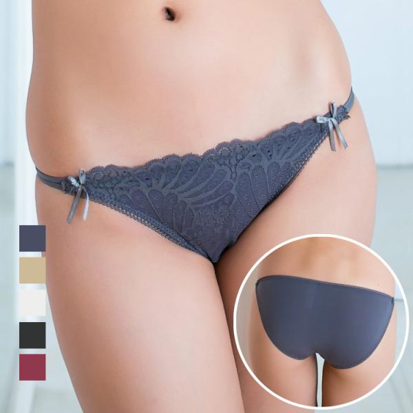 ショーツ レディース レース セクシー ランジェリー サテン ストレッチ 通気性抜群 ディリー 花柄...