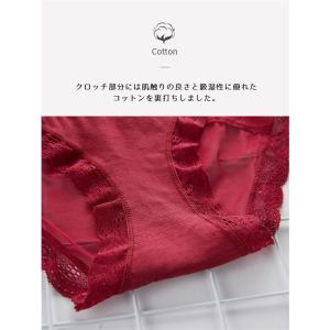 ショーツ レディース レース メッシュ ランジ...の詳細画像3