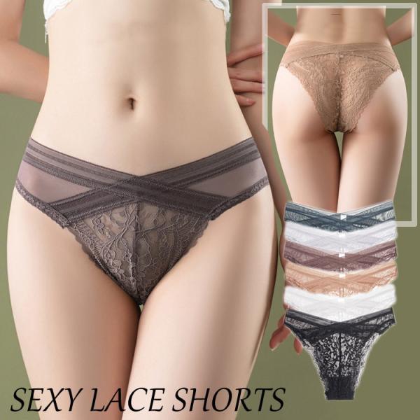 ショーツ セクシーレース ランジェリー 総レース バックレース レディース ハイレッグ 伸縮性よい ...