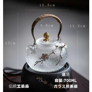 酸ガラス急須 直火用 耐熱ティーポット 紅茶ポット