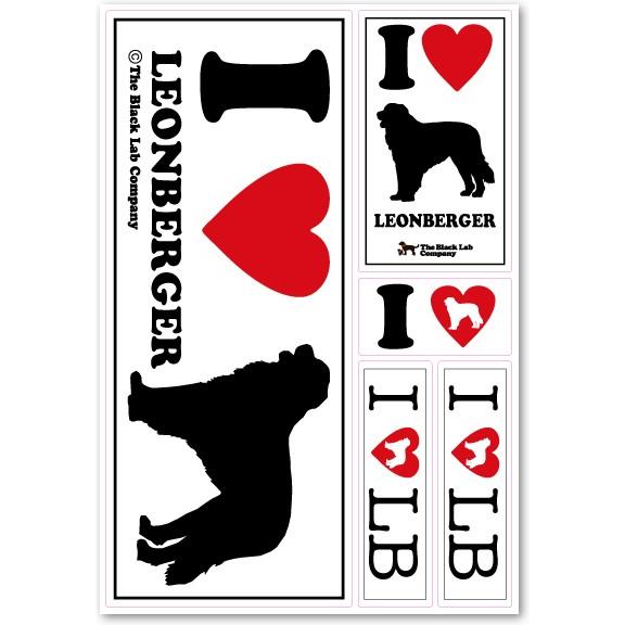 ＜レオンベルガー＞I Love ステッカー