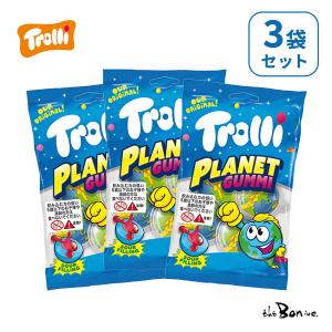 本州のみ送料無料　今話題！！　限定入荷　トローリ　プラネットグミ　７５g X3袋｜theboninc