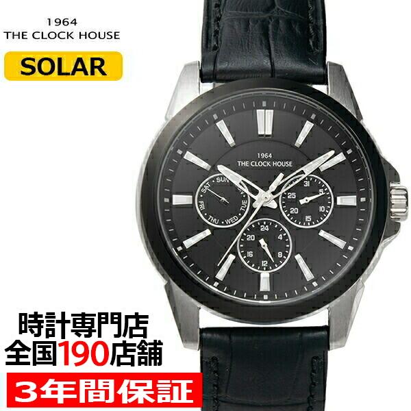 ザ・クロックハウス MBC1006-BK2B ビジネスカジュアル メンズ 腕時計 ソーラー 革ベルト...